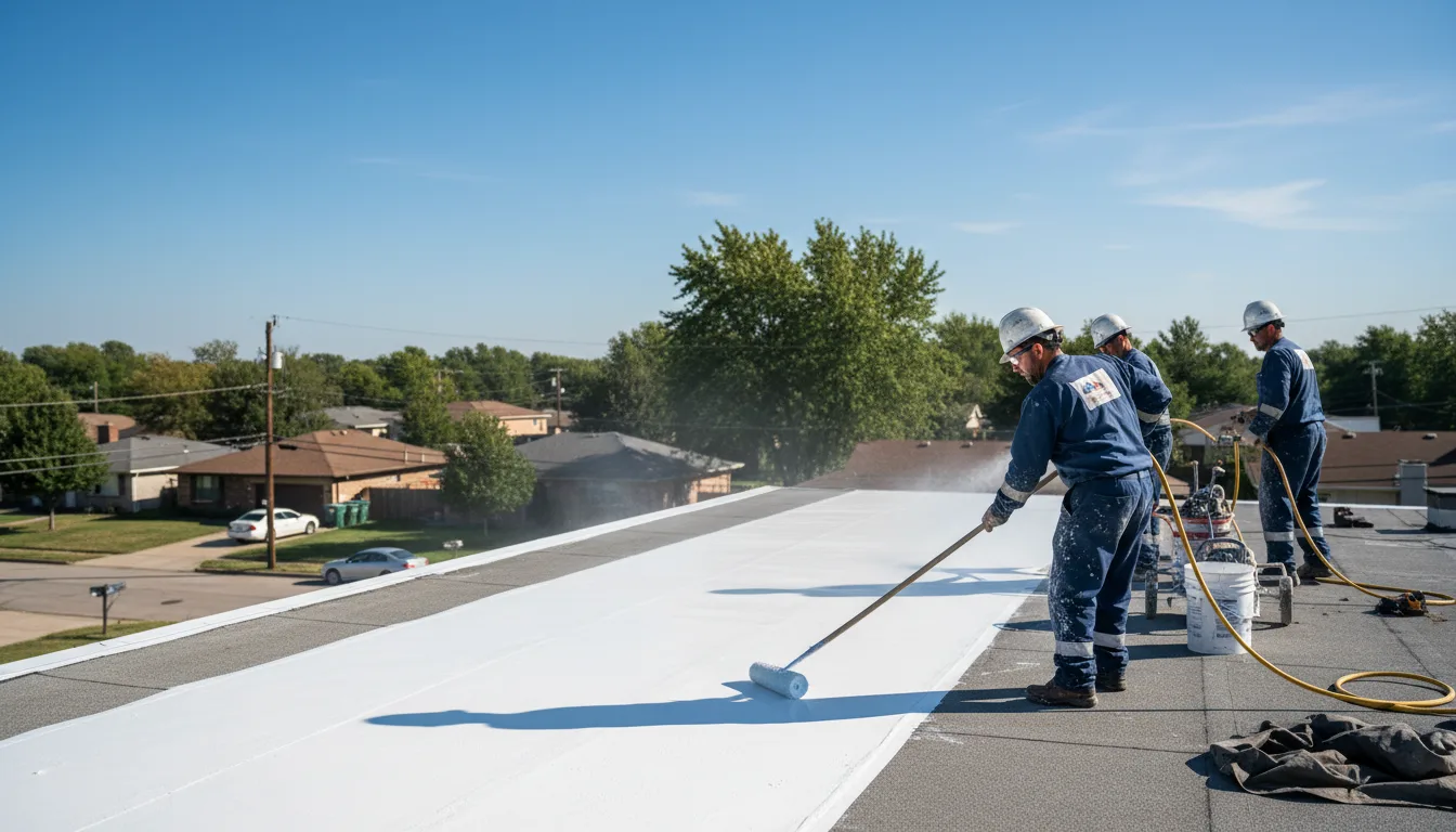 Commercial roof coating in Leesport, PA near me